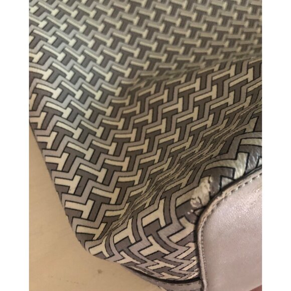 TORY BURCH Tote Bag French Gray T Zag - Picture 10 of 15